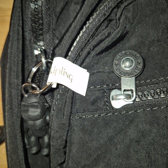 Kipling Black Backpack with Monkey New main image 5